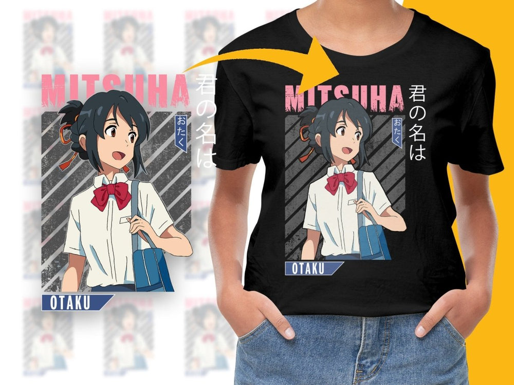 Mitsuha Anime Character Digital Download PNG Digital - Teepew