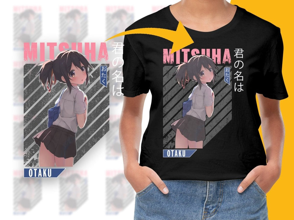 Mitsuha Anime Character PNG File Digital - Teepew