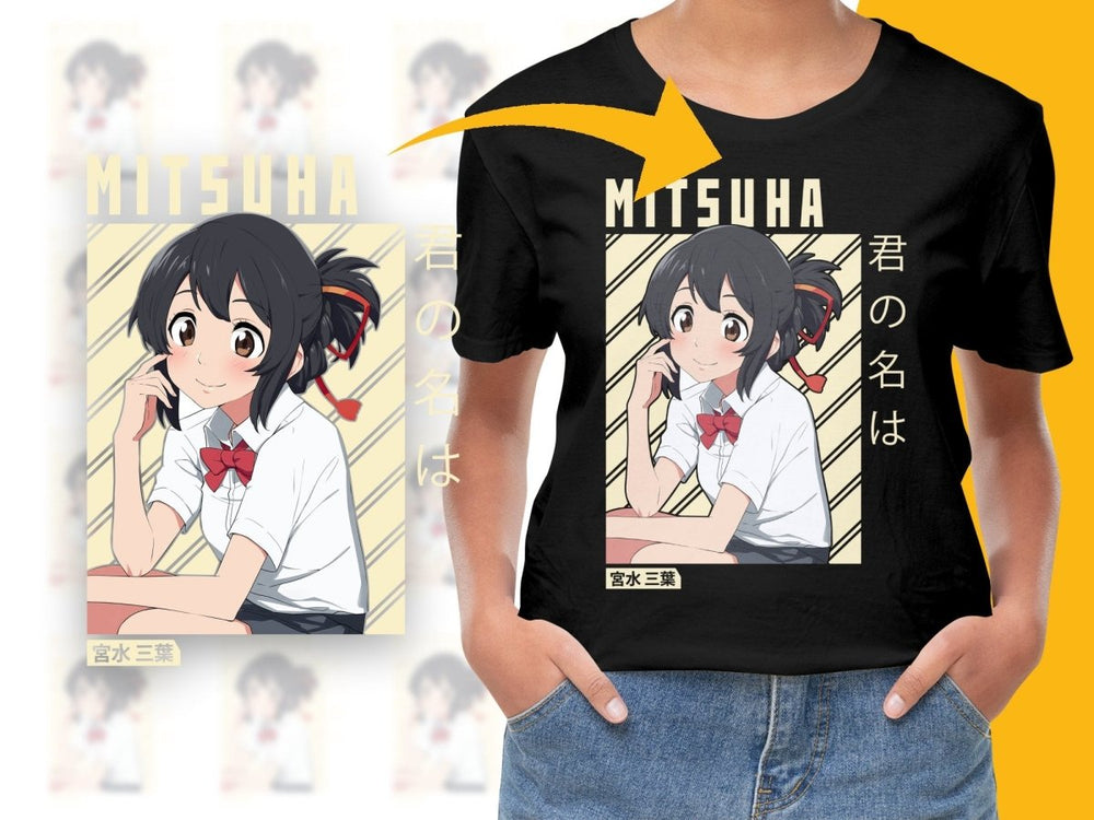 Mitsuha Anime Character PNG File Digital - Teepew