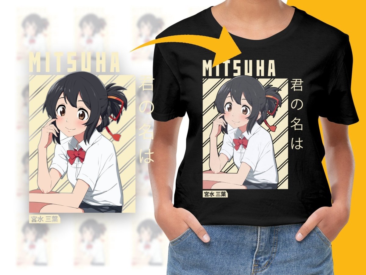 Mitsuha Anime Character PNG File Digital - Teepew