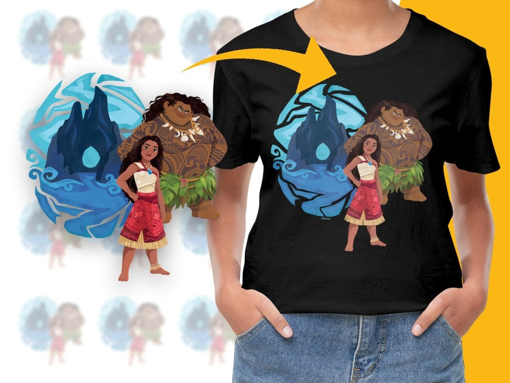 Moana and Maui Colorful Graphic Design PNG File - Teepew
