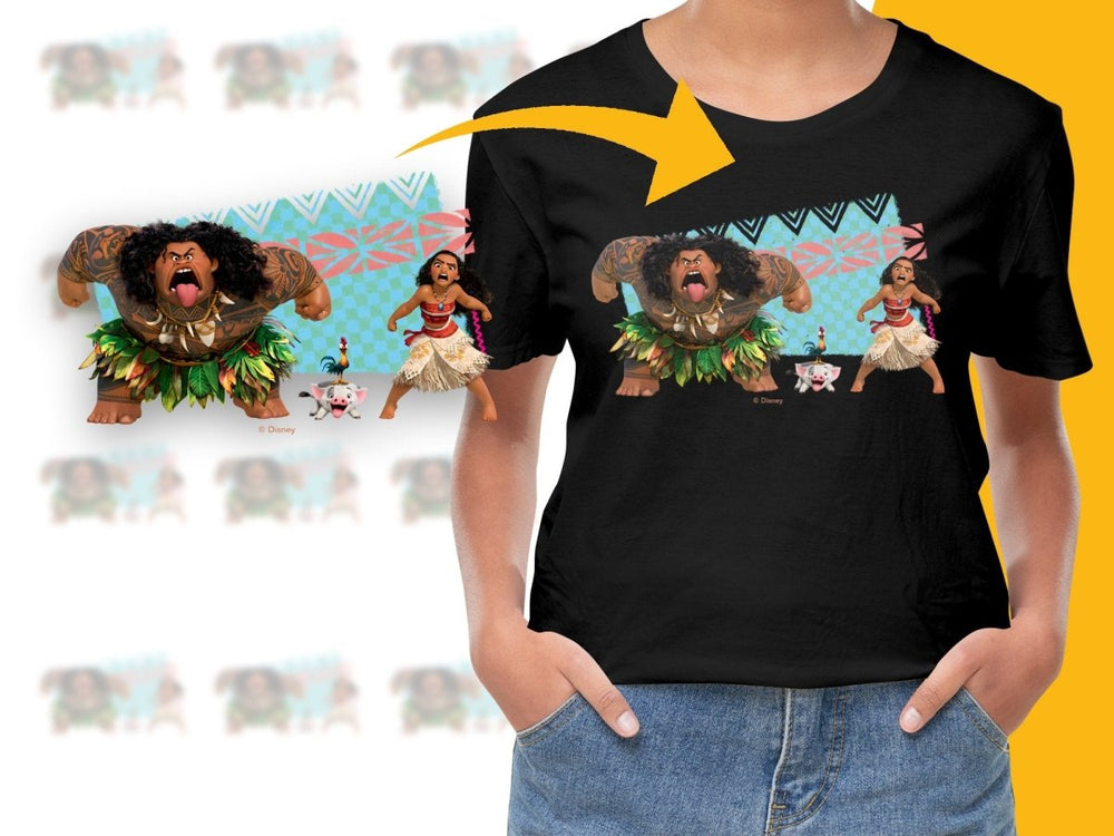 Moana Characters Design Fashionable Casual PNG File - Teepew