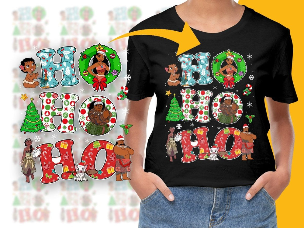 Moana Christmas Theme Graphic PNG File for All Ages - Teepew