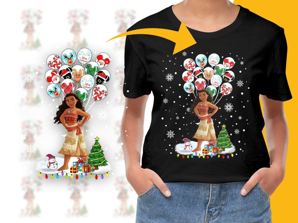Moana Christmas Themed Graphic PNG File - Teepew