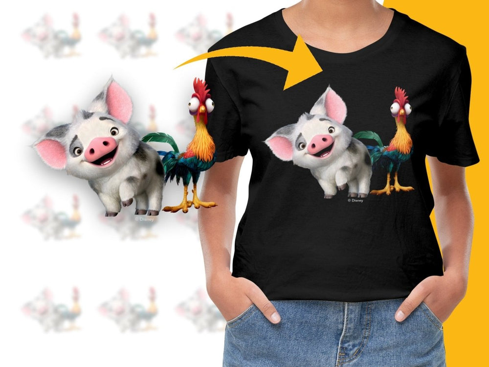 Moana Pua and Hei Hei Kids Favorite Cartoon PNG File - Teepew