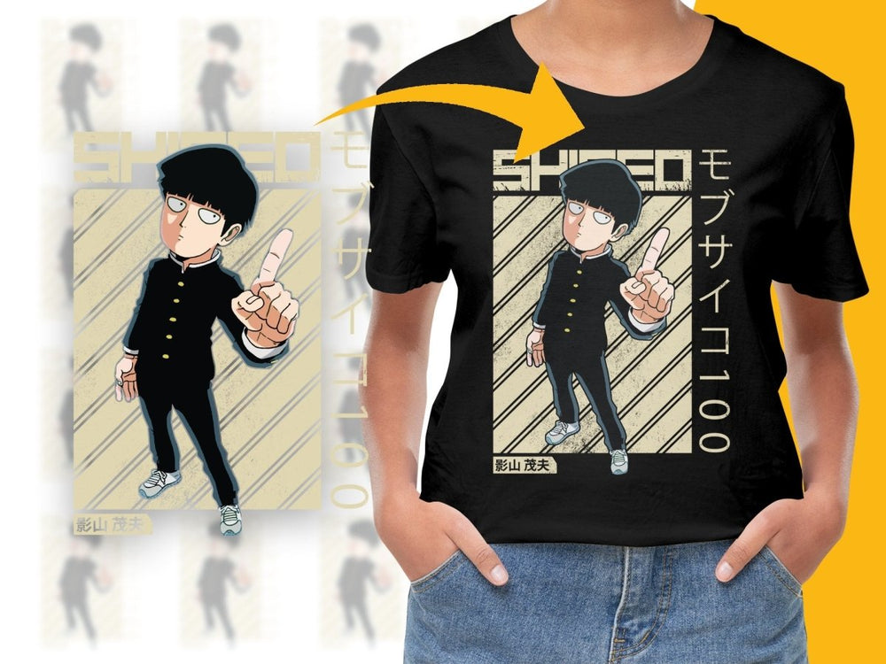 Mob Psycho 100 Shigeo Character PNG Digital Download - Teepew