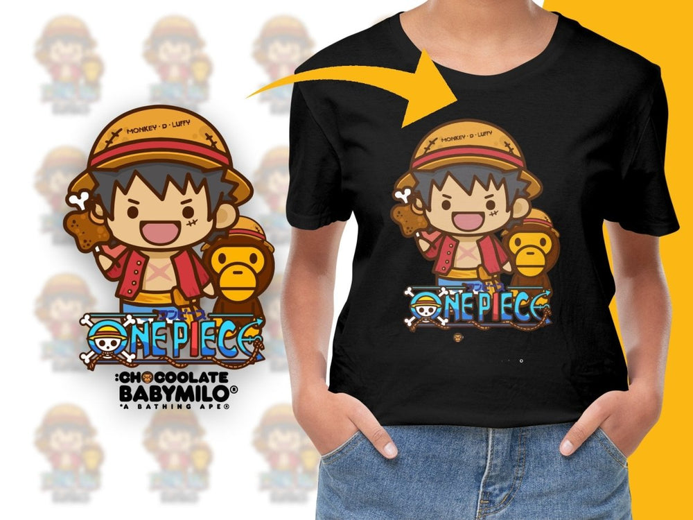Monkey D. Luffy and Baby One Piece PNG File - Teepew