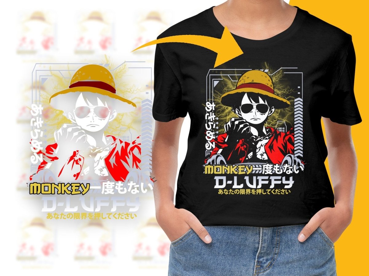 Monkey D. Luffy Anime Graphic Art PNG File - Teepew