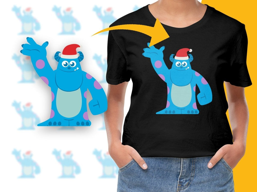 Monsters Inc Sulley Christmas Design Graphic PNG File - Teepew