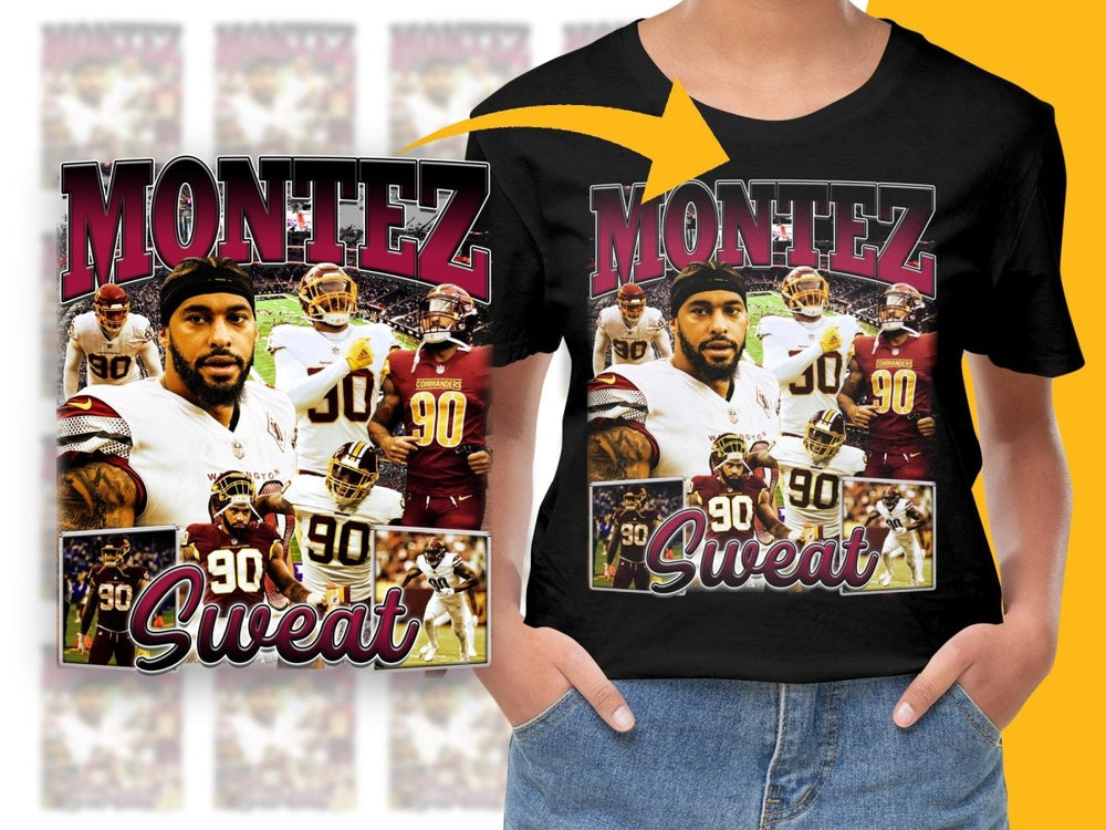 Montez Sweat Football Star Commanders PNG File - Teepew
