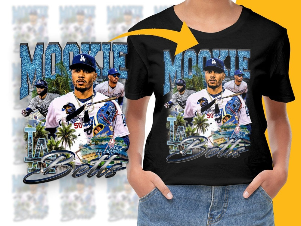 Mookie Betts Los Angeles Dodgers Graphic PNG File - Teepew