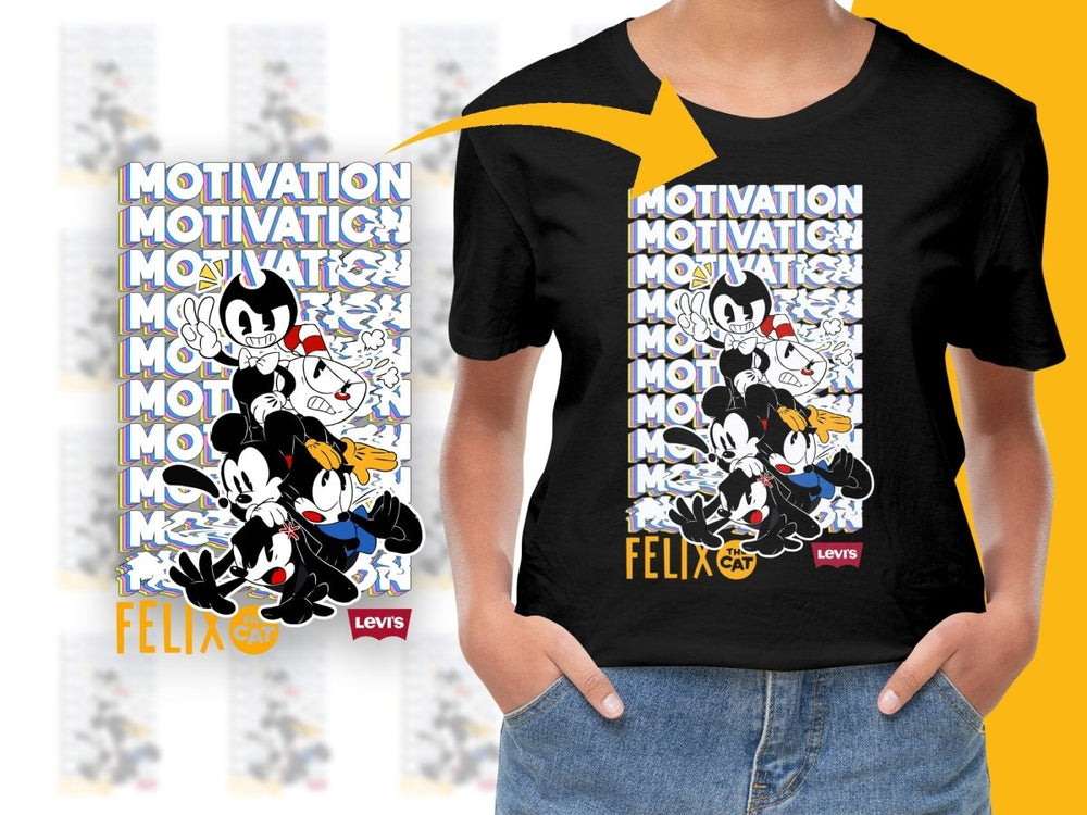 Motivation Felix The Cat Graphic Cartoon PNG File - Teepew