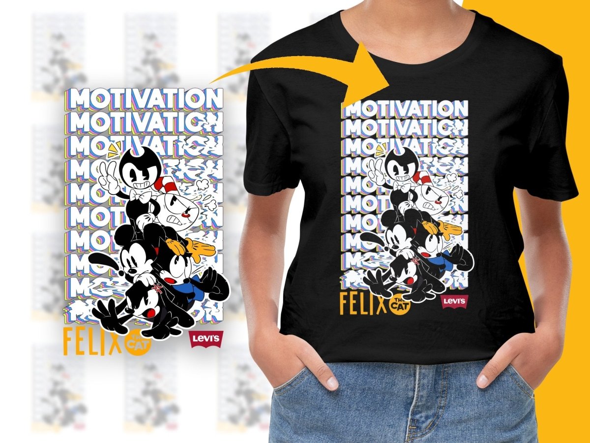 Motivation Felix The Cat Graphic Cartoon PNG File - Teepew