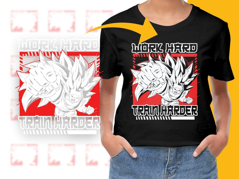 Motivational Goku Punch Graphic Men's PNG File - Teepew