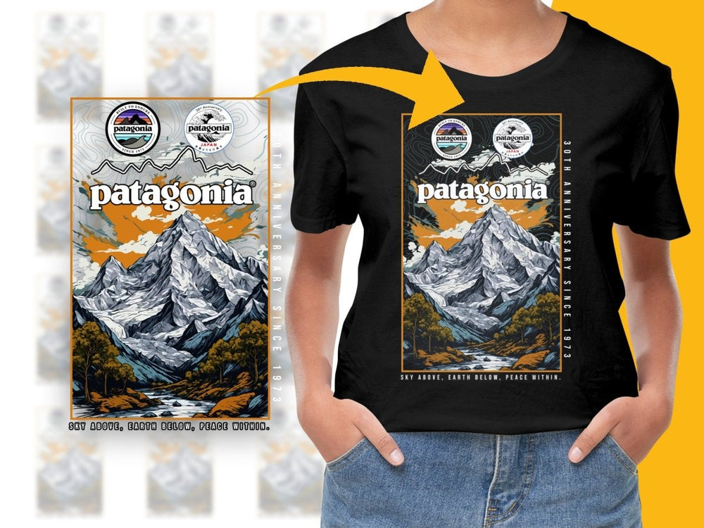 Mountain Landscape Graphic Casual PNG File - Teepew