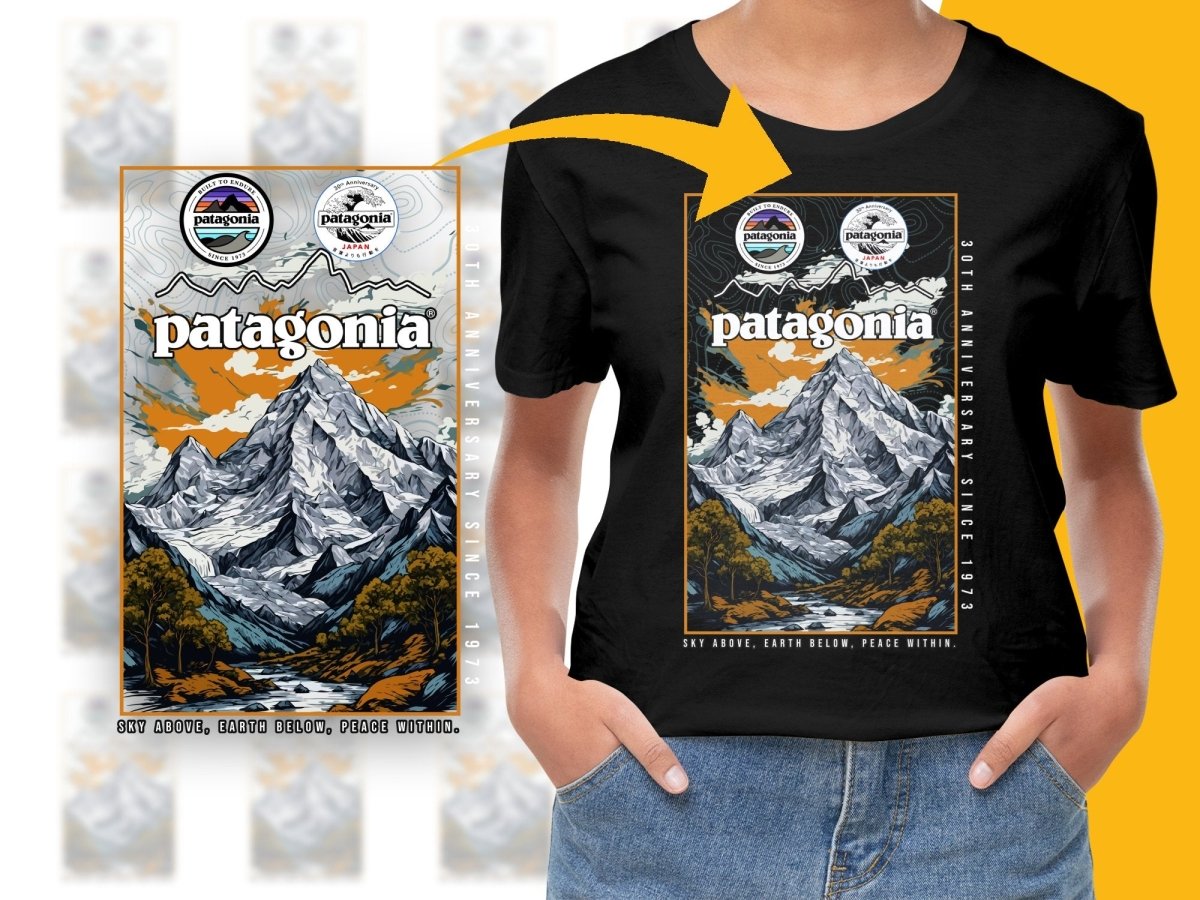 Mountain Landscape Graphic Casual PNG File - Teepew