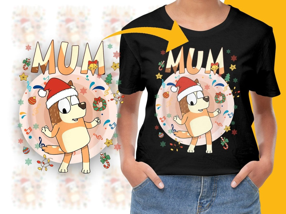 Mum Christmas Character Themed Cute PNG File - Teepew