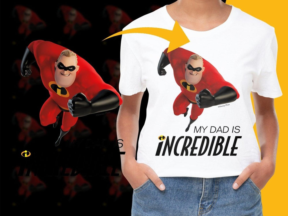 My Dad is Incredible Mr. Incredible Graphic PNG File - Teepew