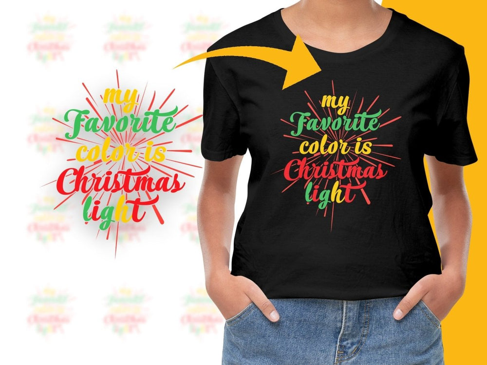 My Favorite Color is Christmas Light PNG File - Teepew