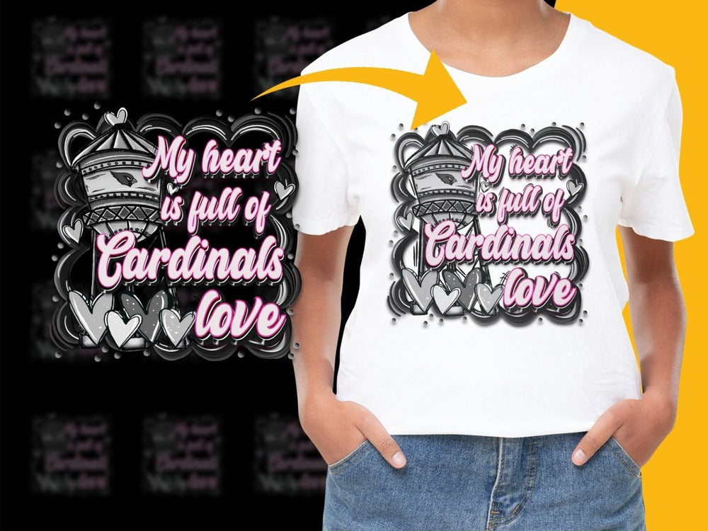My Heart is Full of Cardinals Love PNG File - Teepew