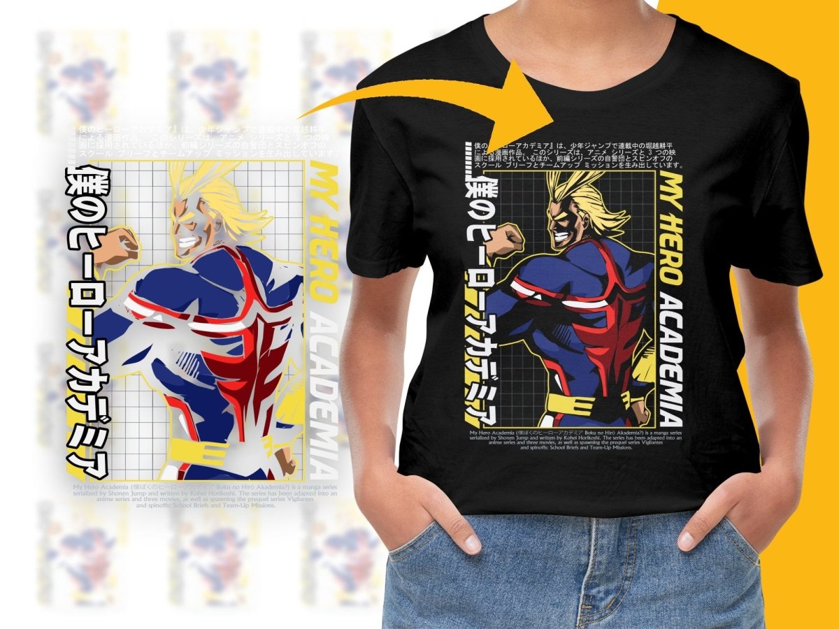 My Hero Academia All Might Design PNG File - Teepew