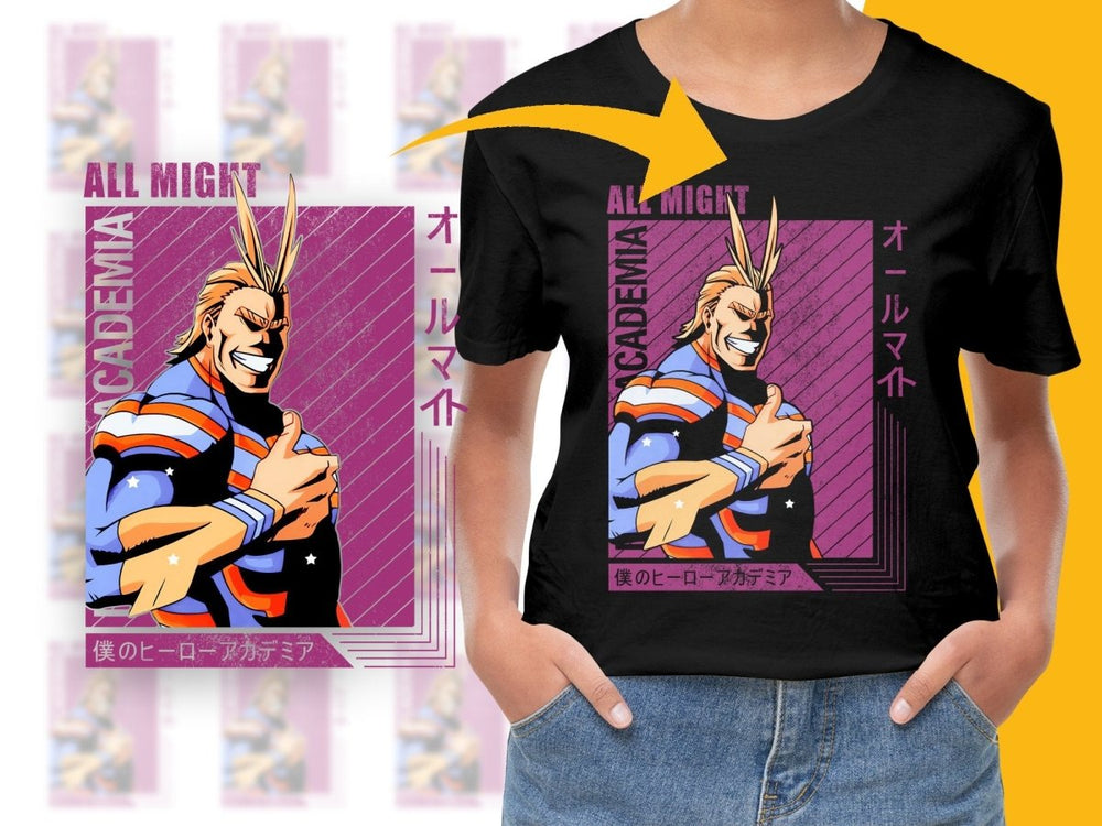 My Hero Academia All Might Digital Character PNG Download - Teepew