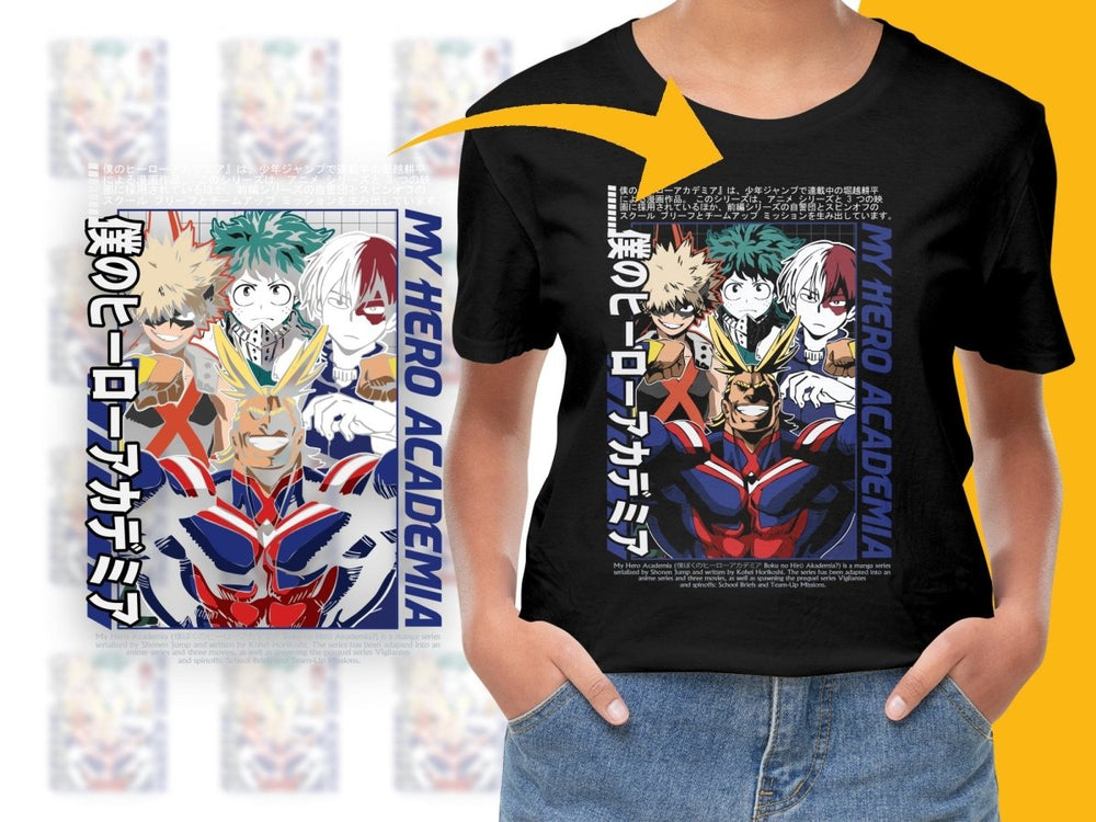 My Hero Academia Anime Characters Graphic PNG File - Teepew