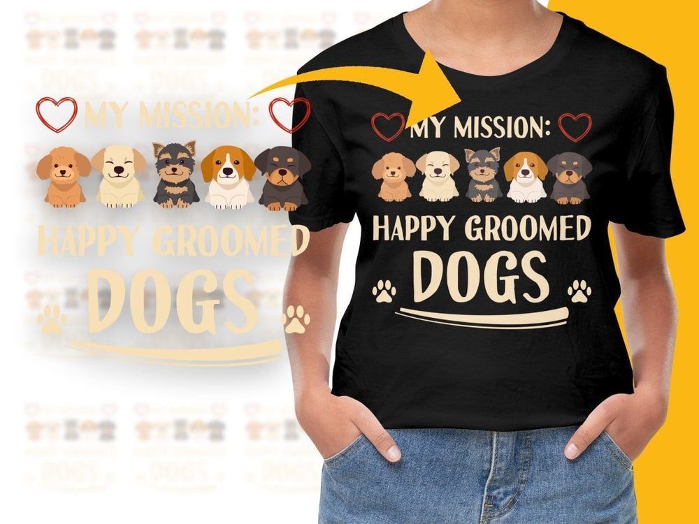 My Mission Happy Groomed Dogs Cute Graphic PNG File - Teepew