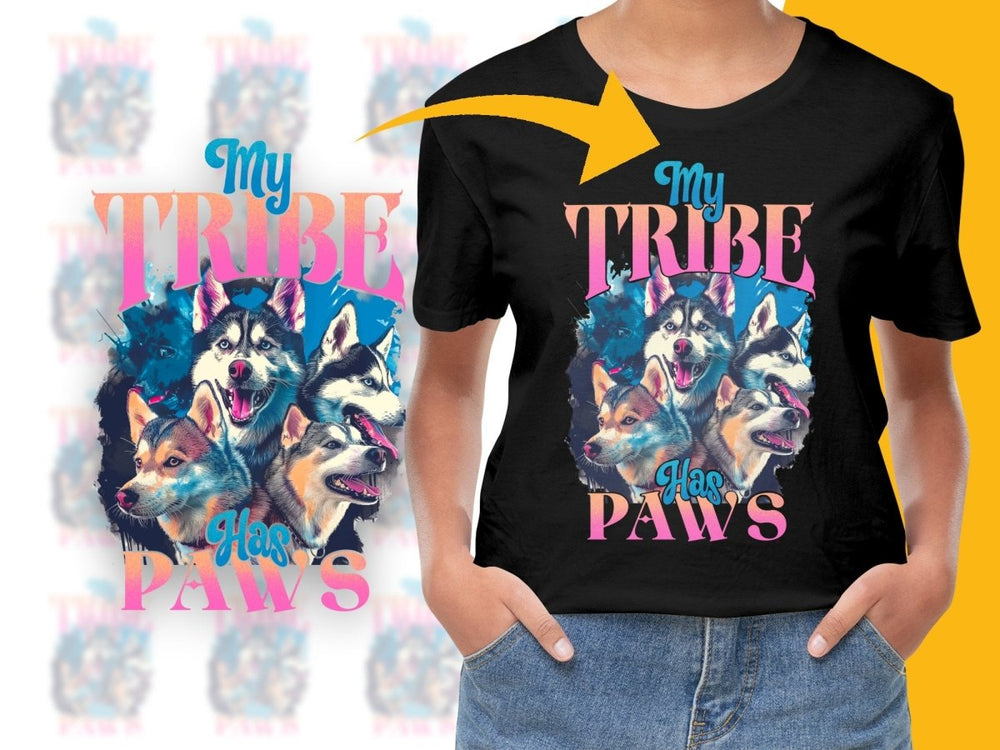 My Tribe Has Paws Husky Pack Graphic PNG File - Teepew