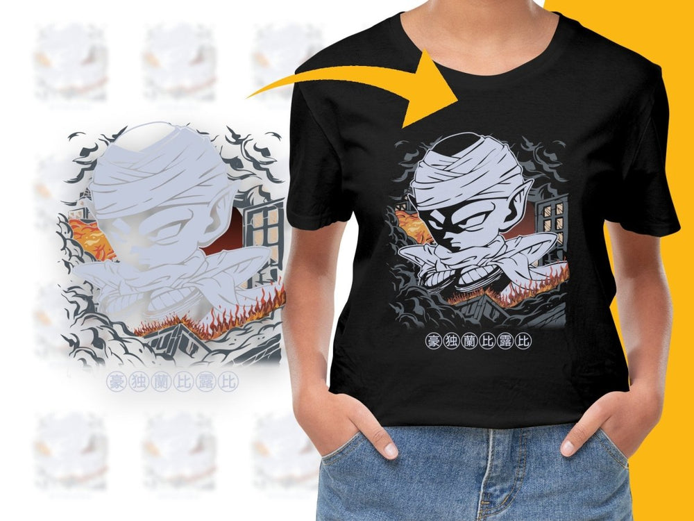 Mysterious Kid Piccolo Amidst Embers Graphic PNG File - Teepew