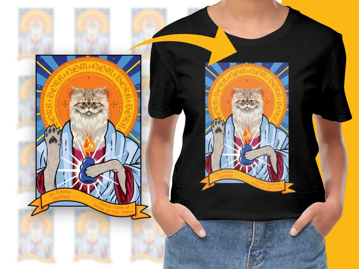 Mystical St Exotic Shorthair Cat Art PNG File - Teepew