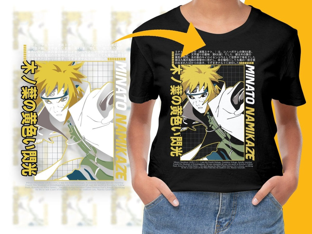 Namikaze Yellow Flash Design Anime Character PNG File - Teepew