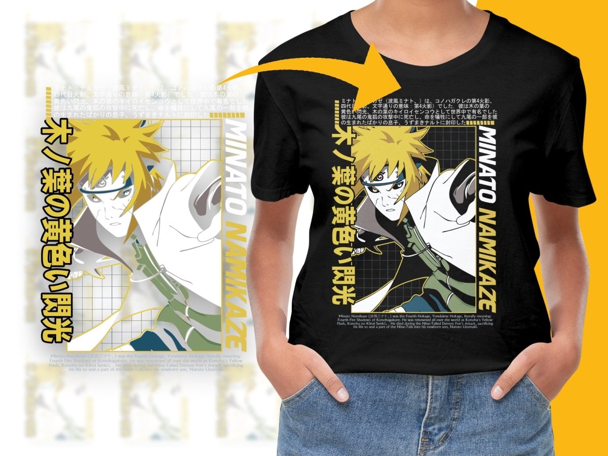 Namikaze Yellow Flash Design Anime Character PNG File - Teepew