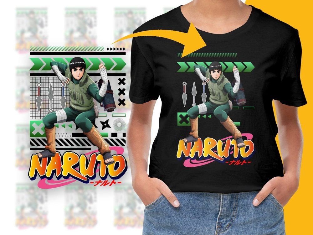 Naruto Anime Character Green Ninja Pose PNG File - Teepew