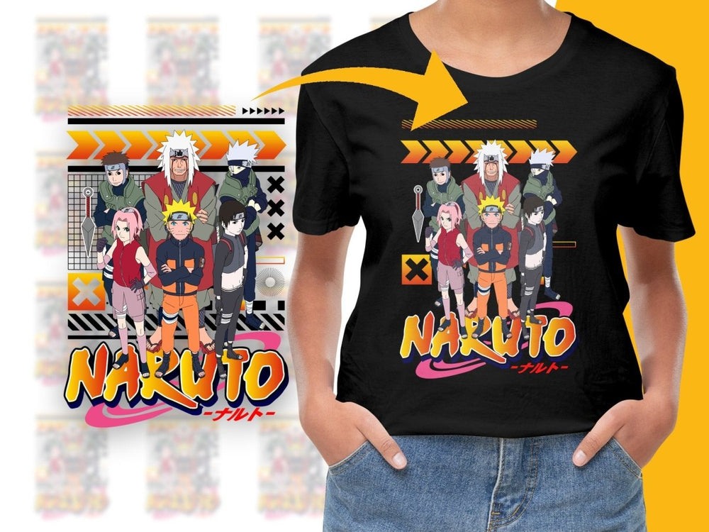 Naruto Anime Character Group Graphic PNG File - Teepew