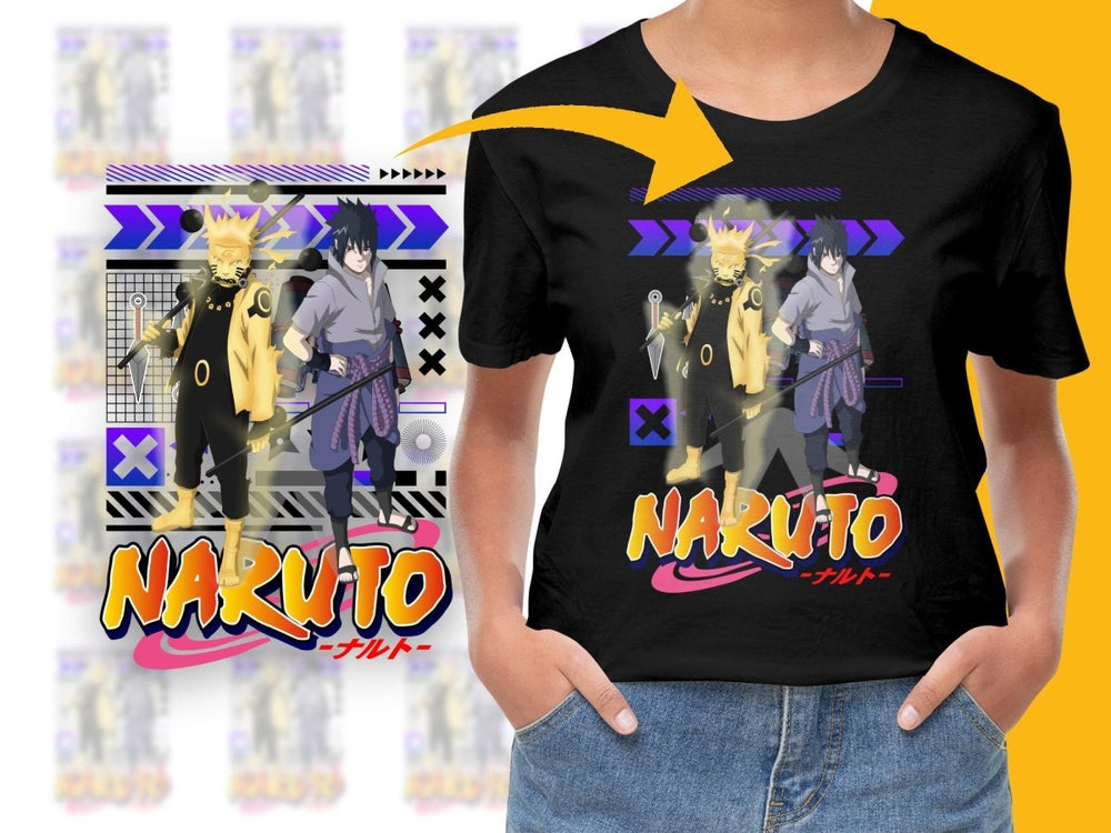 Naruto Anime Duo Graphic PNG File - Teepew