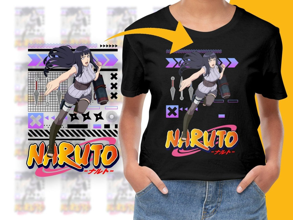 Naruto Hinata Dynamic Action Pose Graphic PNG File - Teepew