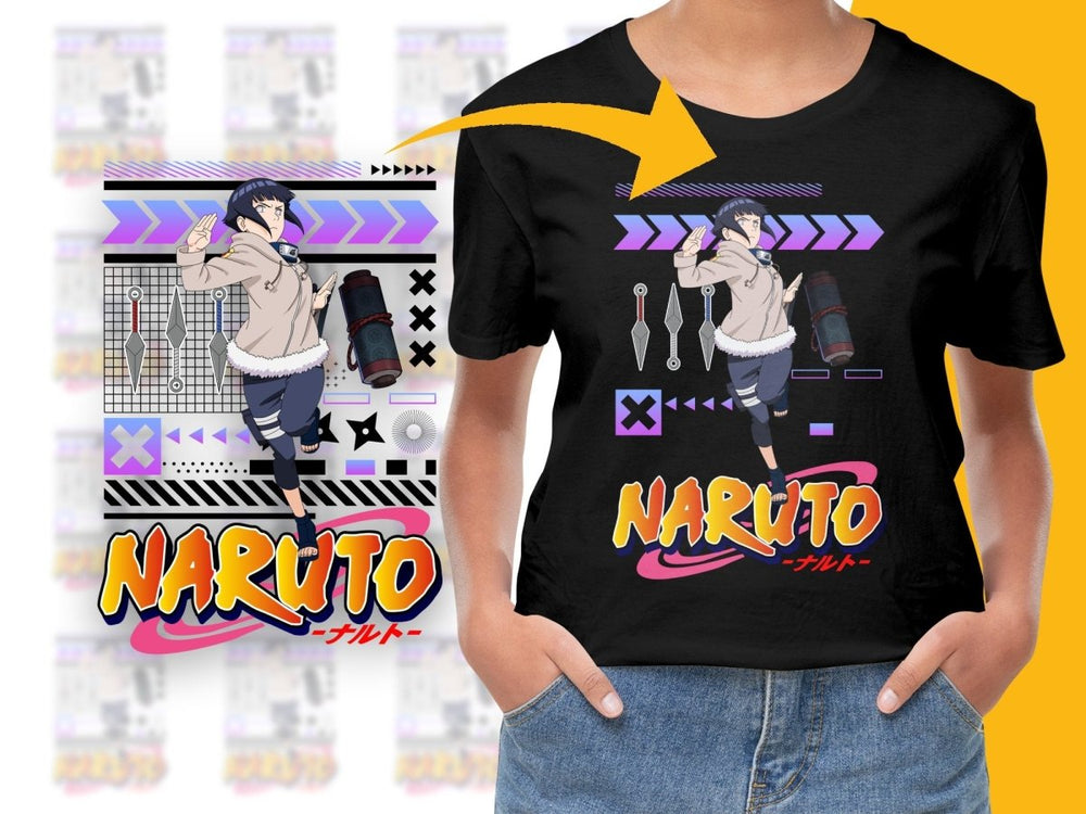 Naruto Hinata Themed Graphic Design PNG File - Teepew