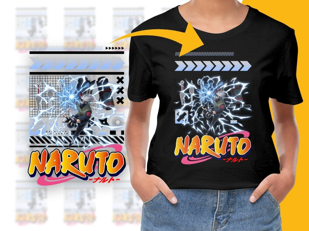Naruto Kakashi Hatake Lightning Attack PNG File - Teepew
