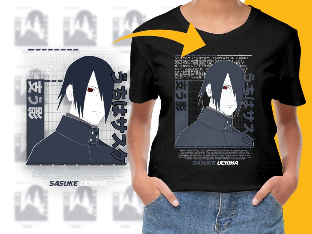 Naruto Shippuden Sasuke Uchiha Design PNG File - Teepew