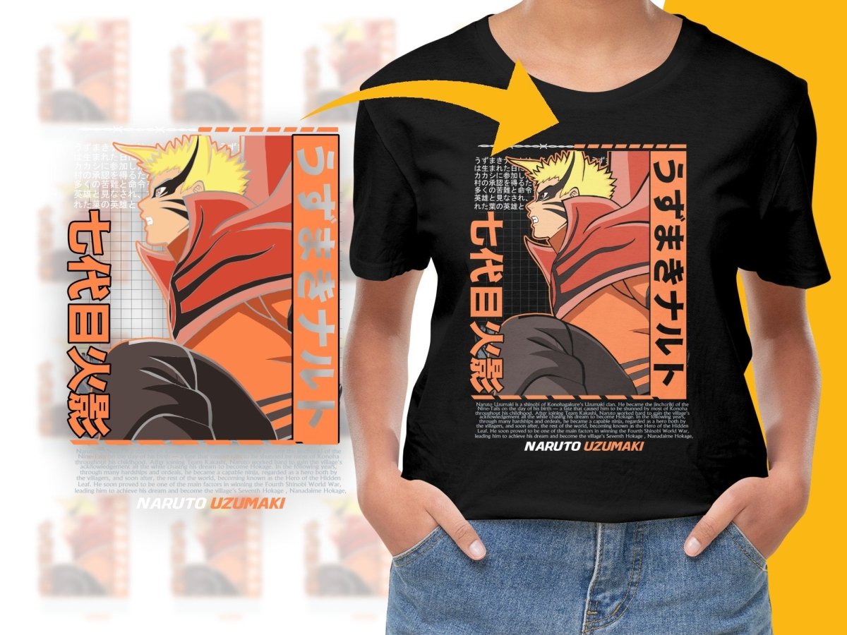 Naruto Uzumaki Anime Character Design Graphic PNG File - Teepew