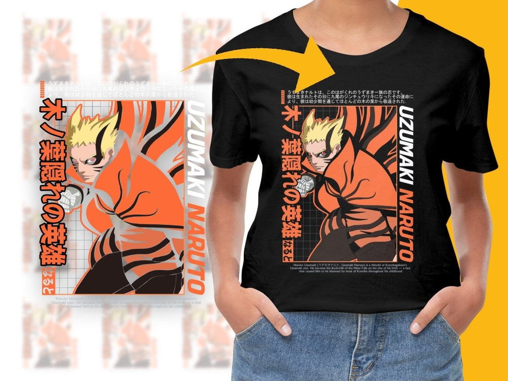Naruto Uzumaki Character Art Vibrant Design PNG File - Teepew
