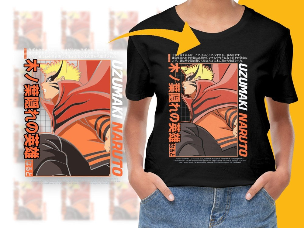 Naruto Uzumaki Custom Designed Graphic PNG File - Teepew
