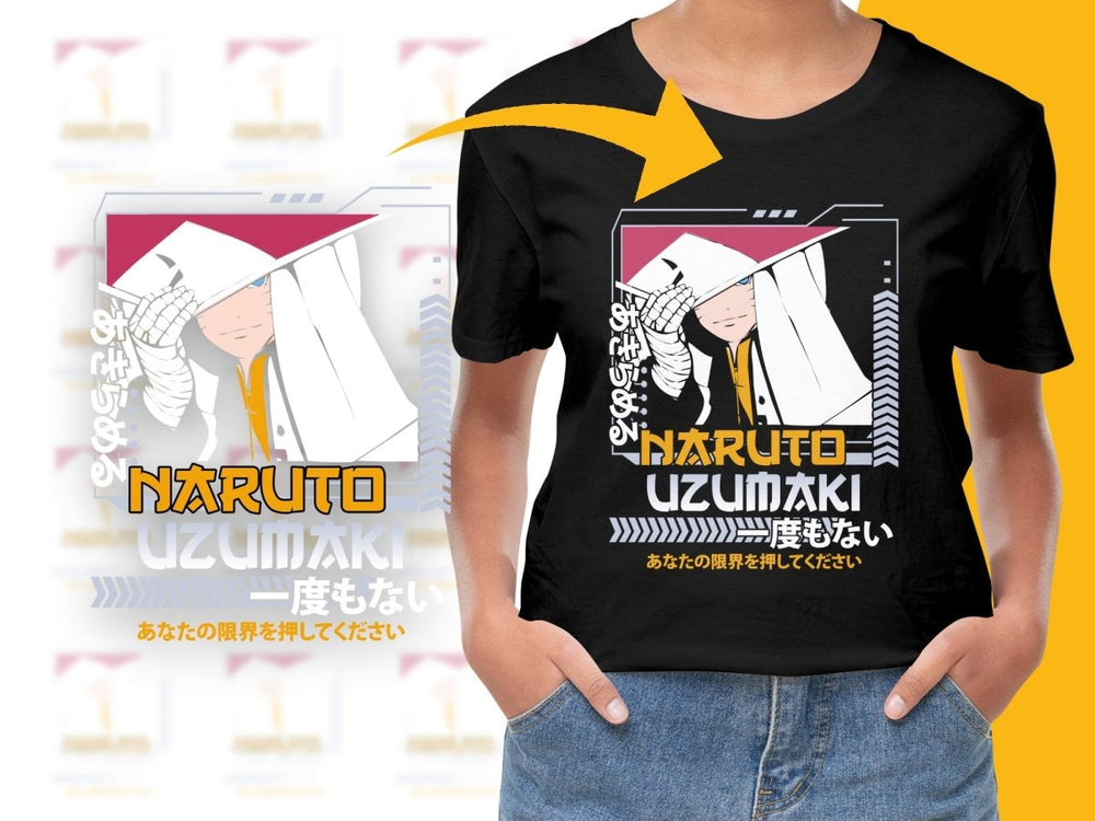 Naruto Uzumaki Graphic Men's Relaxed Fit PNG File - Teepew