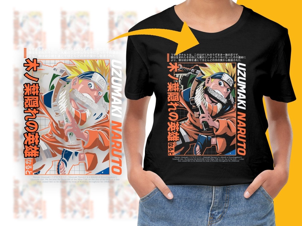 Naruto Uzumaki in Orange Outfit Graphic PNG File - Teepew