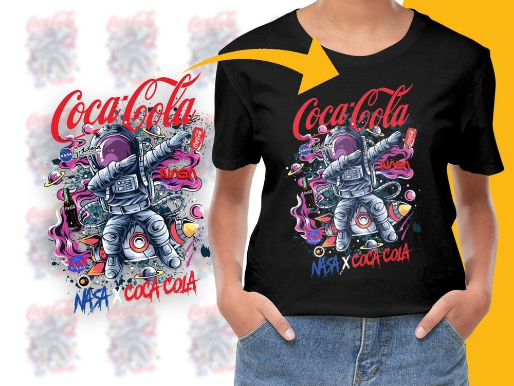 NASA Astronaut Dabbing Coca - Cola Graphic PNG File - Teepew