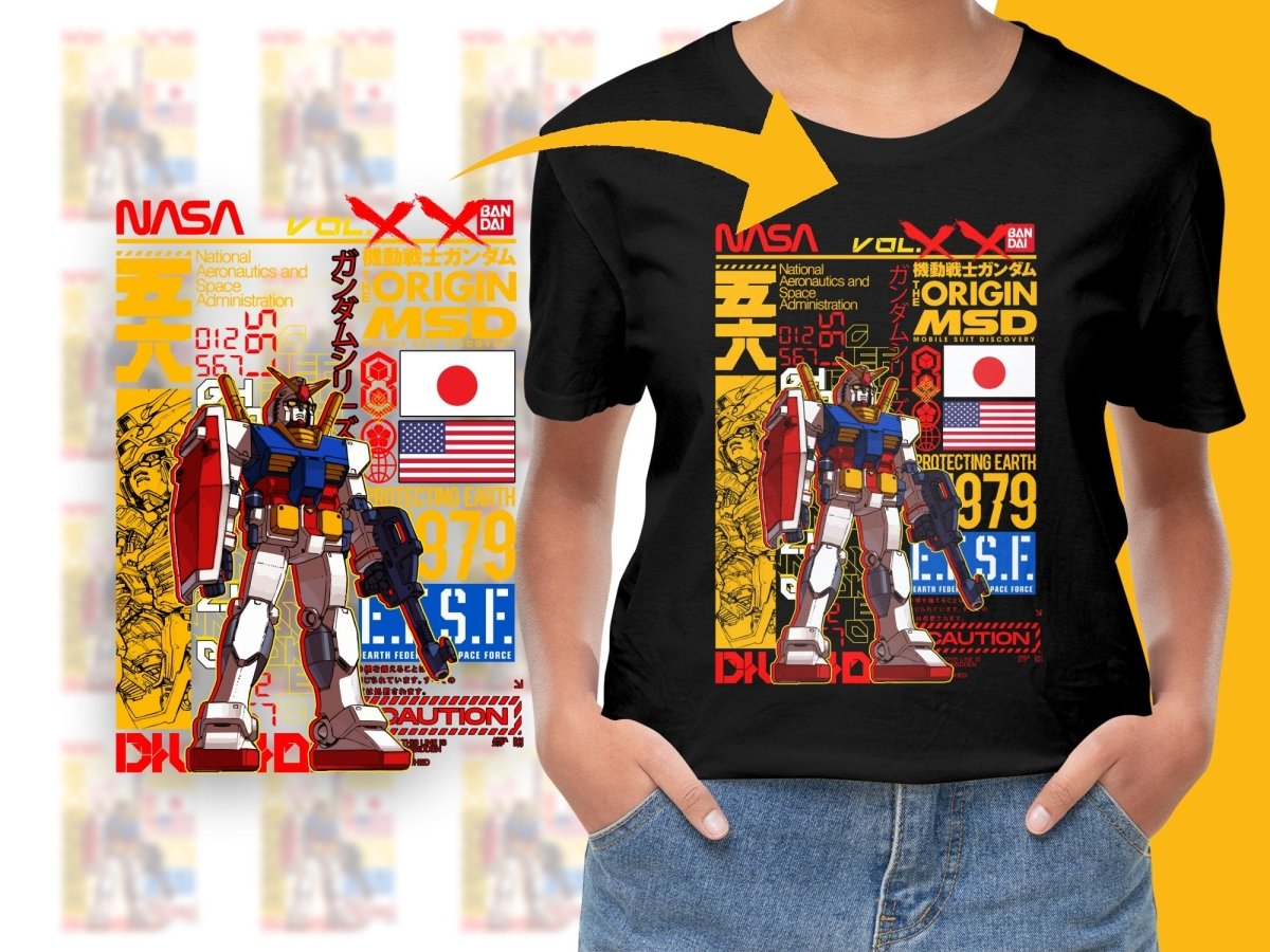 NASA Gundam the Origin Mobile Suit Discovery PNG File - Teepew