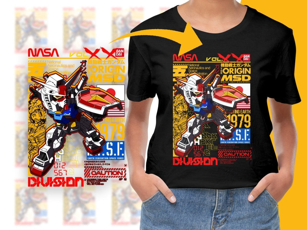 NASA Gundam the Origin MSD Graphic PNG File - Teepew