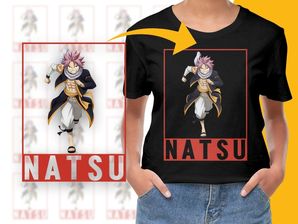 Natsu Digital Download PNG Digital Anime Character Art - Teepew