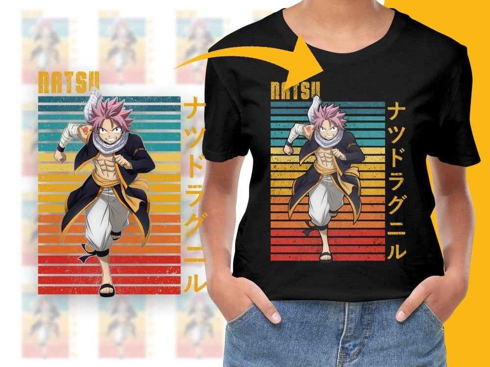 Natsu Dragneel Anime Art 300 DPI PNG Digital Download - Teepew